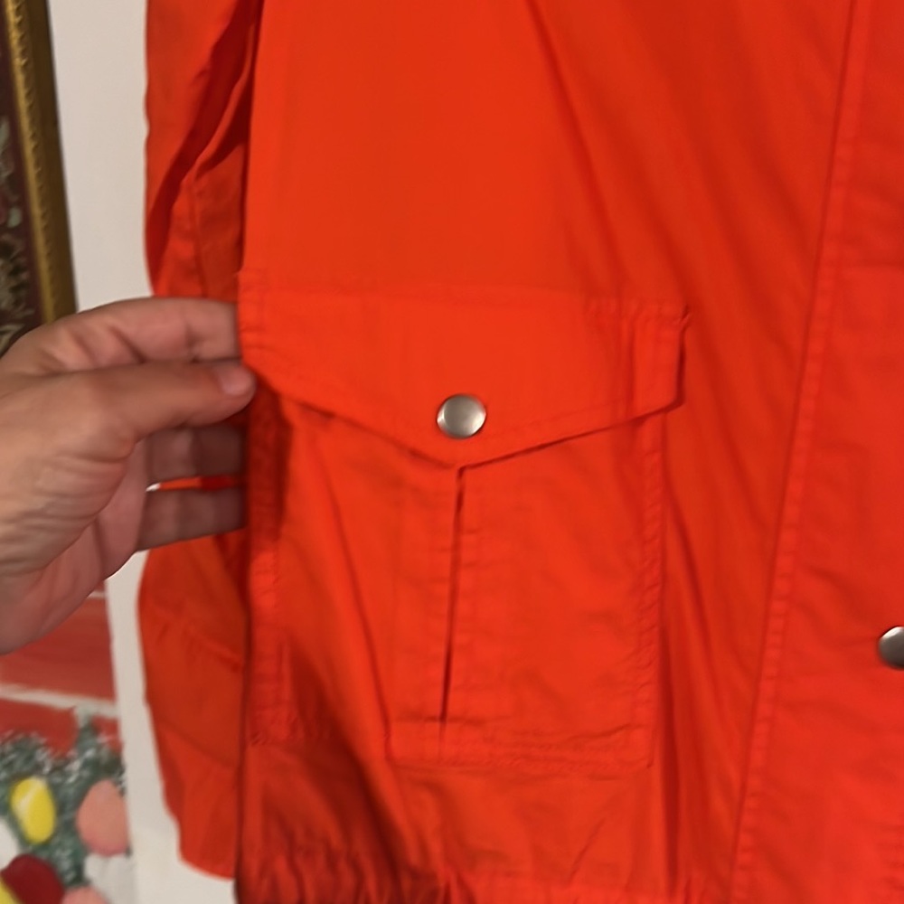 SO orange 100% cotton lightweight hooded jacket - Picture 2 of 11